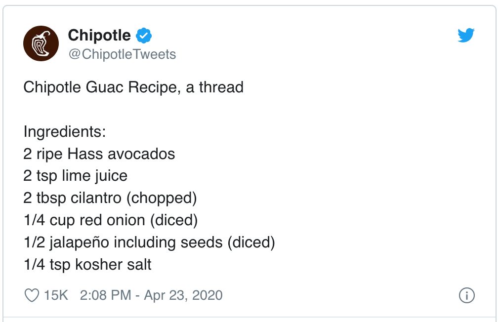 Chipotle Guacamole Recipe